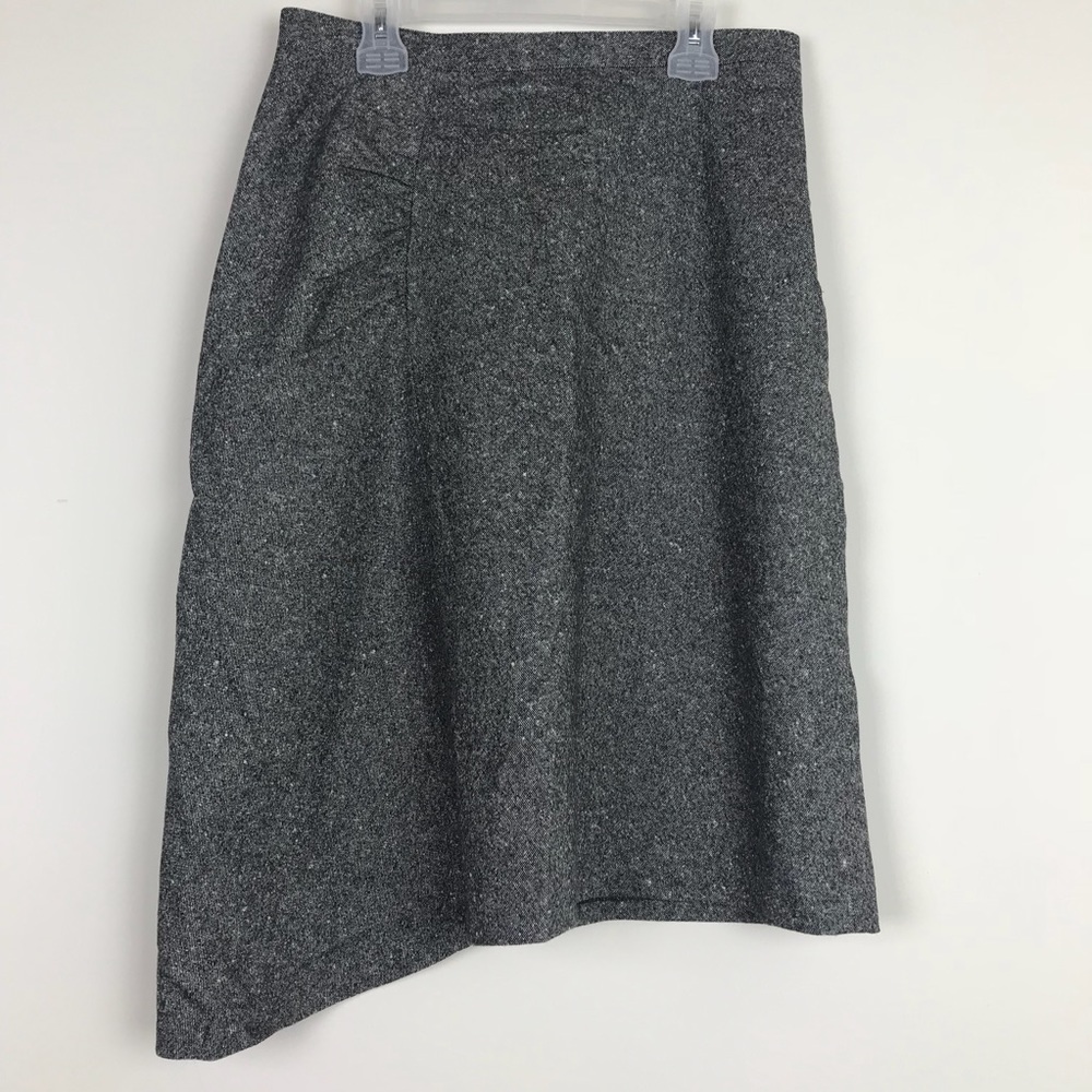 Banana Republic Asymmetrical Career Gray Skirt